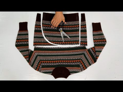 Видео: [DIY] Не выбрасывайте надоевший трикотаж 2 | Просто взгляните. Вы будете удивлены.