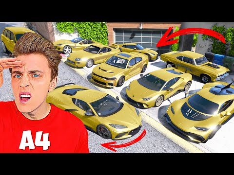 Видео: УГНАЛ КУЧУ ЗОЛОТЫХ ЧИТ ТАЧЕК У ВЛАДА А4 ЗА 180 СЕКУНД! БИТВА ВОРОВ В ГТА 5!