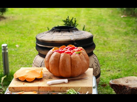Видео: Вкусная тыква на хэллоуин. Тыква в тандыре рецепт нежного мяса