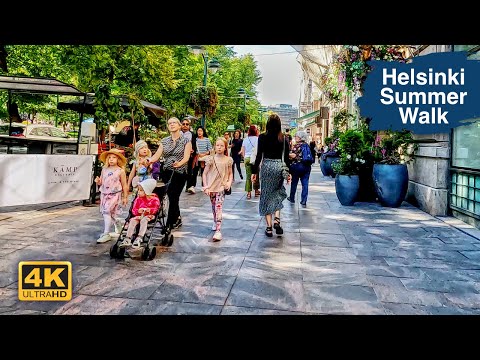 Видео: Знакомство с Хельсинки: летняя прогулка по центру города 🇫🇮 4K Финляндия