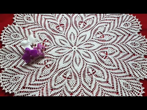Видео: Салфетка крючком "Павлинье перо"_Часть 2 #салфетка #салфеткакрючком #салфеткавидео