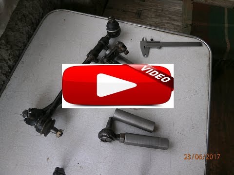 Видео: самодельная втулка  наконечника рулевой тяги для мини трактора