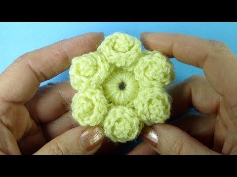 Видео: ЧУДО ЦВЕТОК С ЗАВИТКАМИ вязание крючком вязаные цветы