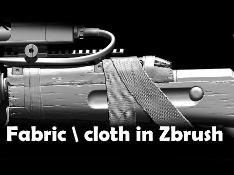 Видео: Tutorial Detailing of fabric in Zbrush \ Деталізація тканини в Zbrush