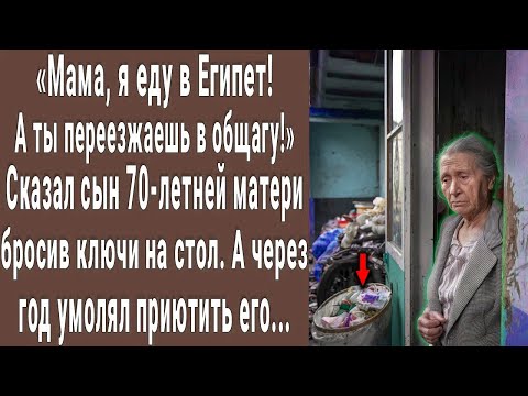 Видео: Мама, ты в общагу переезжаешь! сказал Виктор 70-летней матери бросив ключи на стол. А через месяц...