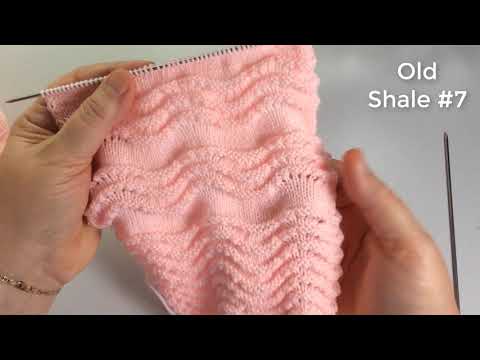 Видео: Old Shale с лицевой гладью / Вязание спицами.