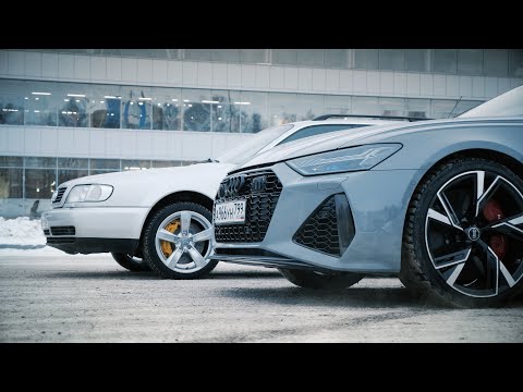 Видео: Audi S6 против Audi RS6.Anton Avtoman.