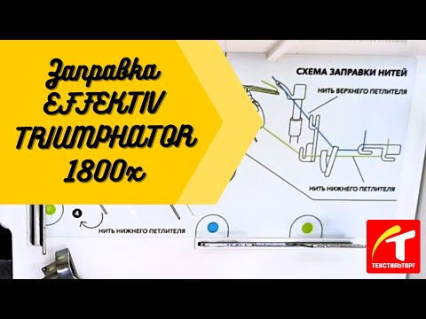 Видео: Заправка оверлока EFFEKTIV TRIUMPHATOR 1800x