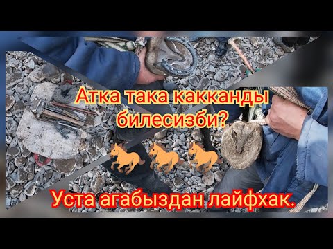 Видео: Атка кантип така кагат, билесизби? Өзгөндүк уста агабыз көргөзөт.