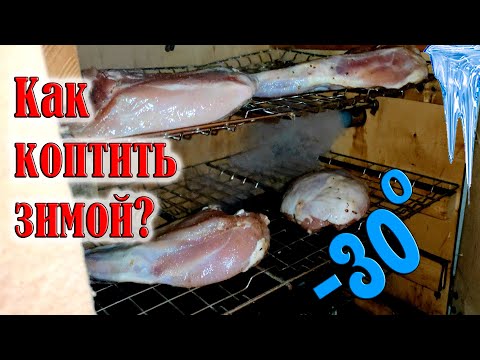 Видео: Как коптить зимой? Дымогенератором...