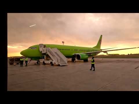 Видео: S7 Airlines перелет Новосибирск OVB - Санкт-Петербург LED 4К
