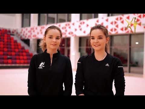Видео: Арина и Дина Аверины в Центре гимнастики олимпийской чемпионки Юлии Барсуковой