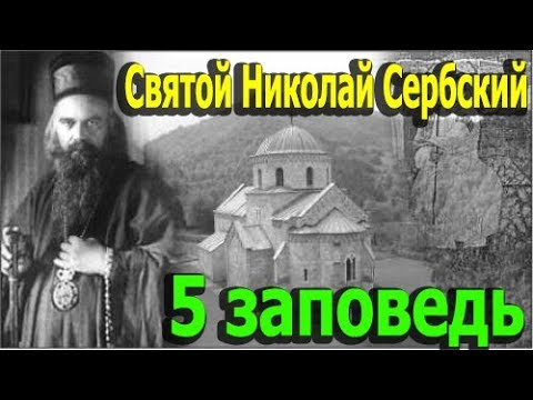 Видео: Святой Николай Сербский. Пятая Заповедь. Объяснение 10 Заповедей.