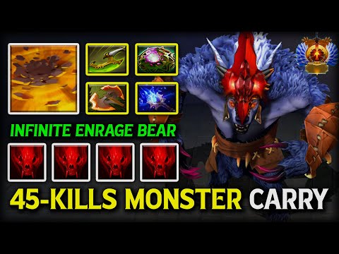 Видео: WTF 45-Kills Hard-Carry Ursa | Сборка Aghs Scepter + Octarine Core | Infinite Enrage Bear 7.39e D...