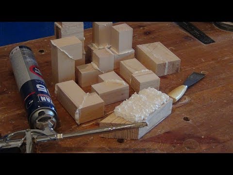 Видео: Склейка дерева на пену? да ладно она же мягкая!!