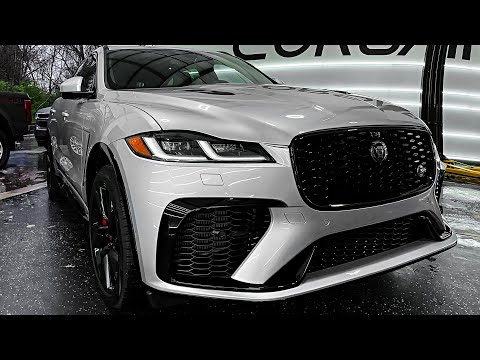 Видео: 2023 Jaguar F-Pace SVR - Детали интерьера и экстерьера (внедорожник Дикий внедорожник)