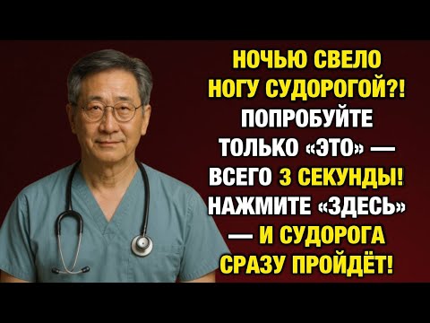 Видео: Признание врача с 45 летним стажем способ остановить судорогу в ноге за 3 секунды
