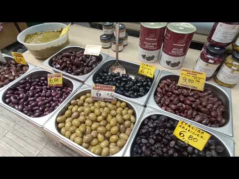 Видео: Thessaloniki, Kapani Market уличный рынок