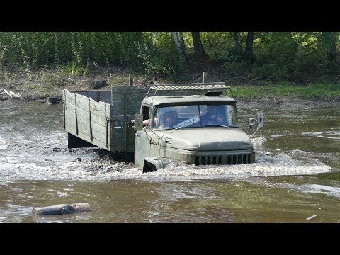 Видео: ЗиЛ-131 первый раз в OFF ROAD и ФАРЫ под водой УАЗ на БТРовских не отстает 6x6 vs 4x4
