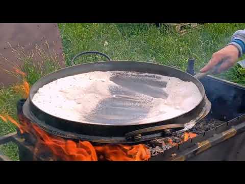 Видео: Як закалити #сковороду з #дискборони #жаровня  та почати смажити #закалка