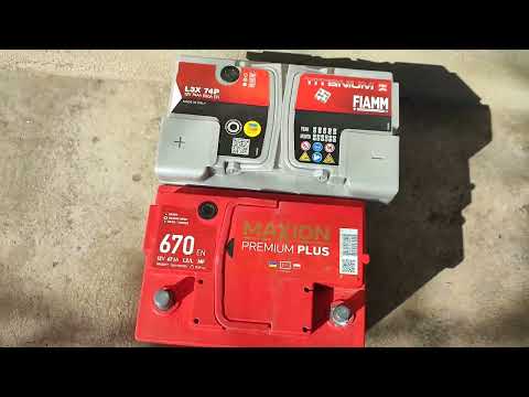 Видео: АКБ FIAMM Titanium Pro 74 Ah 680 EN вместо MAXION Premium Plus 67 Ah 670 EN.