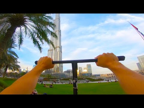 Видео: от ПЕРВОГО лица в ДУБАЕ | gopro scooter street in Dubai