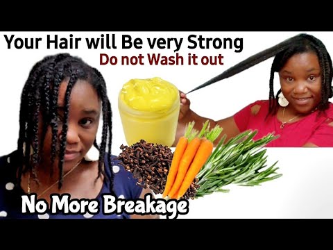 Видео: Ни одна прядь не сломается после использования этого средства/масла розмарина, моркови и гвоздики...