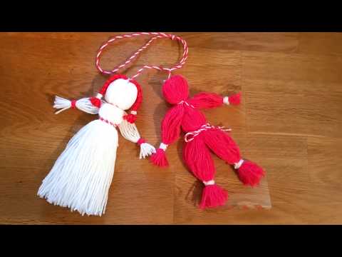 Видео: Направи си сам: Пижо и Пенда Мартеница 1 Част| Баба Марта  | Μαρτη 💖 #2021