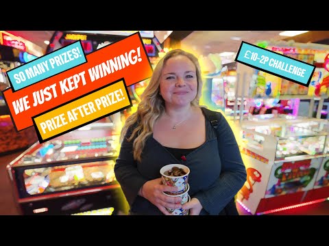 Видео: ТАК МНОГО ПРИЗОВ! Мы просто продолжали выигрывать! Челлендж на 10 фунтов, 2 пенса, Fantasia, Фели...