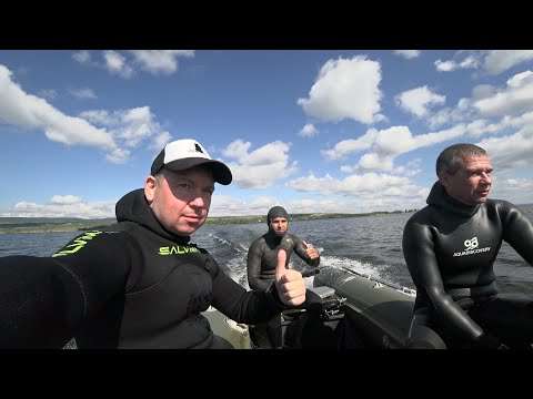 Видео: Подводная охота 2020. Охота на базе "БУХЛАДЕШЪ". Саратовское Водохранилище. Сом, Судак, Сазан.