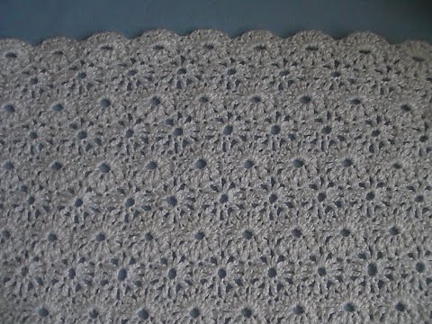 Видео: Узор " Цветочное поле" (крючок)