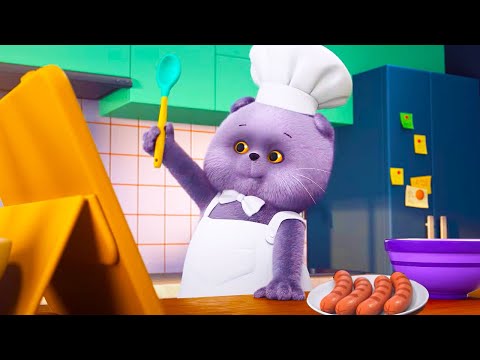 Видео: Кот Басик - ПРЕМЬЕРА МУЛЬТФИЛЬМА - Высокая кухня - Как развлечь питомца - Когтеточка