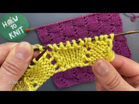 Видео: Очень красивый узор💥 Ажурная шахматка спицами для джемперов, топов, кардиганов/Nice knitting pattern