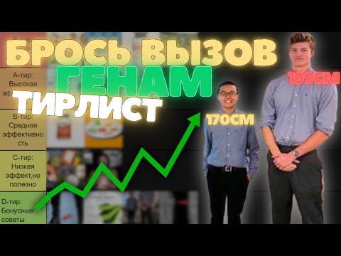 Видео: Рост это НЕ ГЕНЕТИКА! Солдатский метод +3 см роста (тир лист)