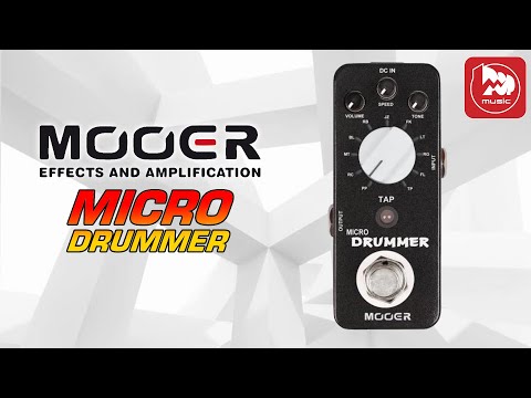 Видео: Драм-машина MOOER Micro Drummer (в формате мини-педали)