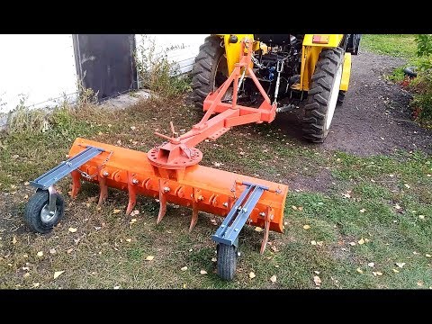 Видео: Грейдер задненавесной ООО "Трактор" к минитрактору.