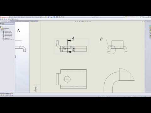 Видео: Работа в SolidWorks. Выполнение чертежей.