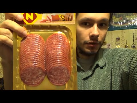 Видео: Салями зернистая охлажденная "Останкино" (нарезка)