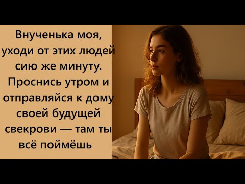 Видео: Покойная бабушка предупредила меня во сне до свадьбы!  Я приехала домой к свекрови и всё поняла..