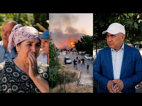 Видео: Зойир Мирзаев Бўстонлиқда ёнғинда талофат кўрган оилалар билан учрашди