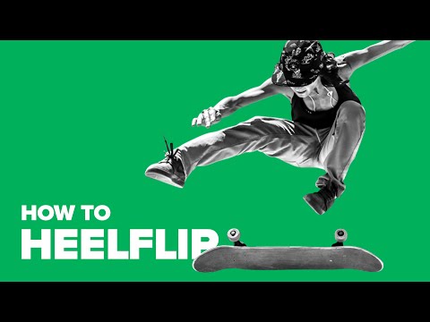 Видео: Как сделать хилфлип на скейте (How to Heelflip on a skateboard)