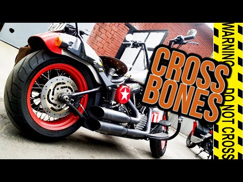 Видео: HARLEY DAVIDSON CROSS BONES: кастом или сток? Самый странный Softail #МОТОЗОНА №101