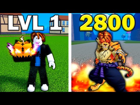 Видео: Нуб на Макс с TIGER FRUIT в Blox Fruits