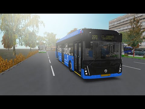 Видео: OMSI 2 Электробус ЛиАЗ-6274 в Москве! маршрут 270 + голосовой информатор.