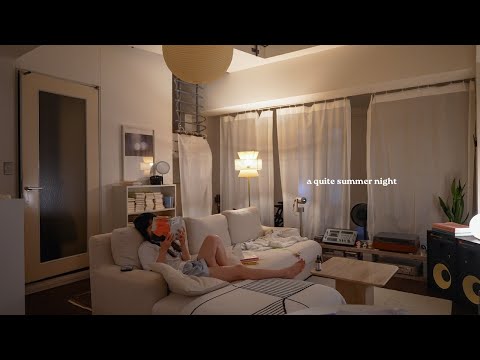 Видео: тихий и уютный вечер, забота о себе и летние чтения 📚 расслабьтесь со мной