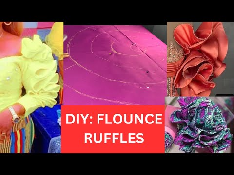 Видео: Сделай сам: как правильно выкроить и сшить волан | Оборки с использованием кринолина | Самый прос...