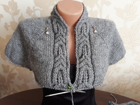 Видео: Кардиган спицами. Реглан сверху. Часть 3. Подрезы.