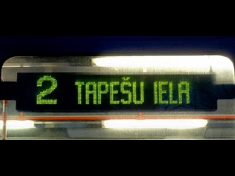 Видео: 2 трамвай Риги "Centrāltirgus-Tapešu iela" Таймлапс