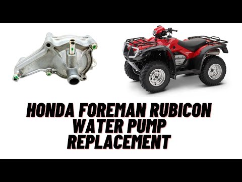 Видео: Honda Foreman Rubicon — замена водяного насоса