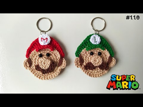 Видео: Вязаный брелок Super Mario Bros и Luigi - лихорадка среди детей и подростков! (с субтитрами)
